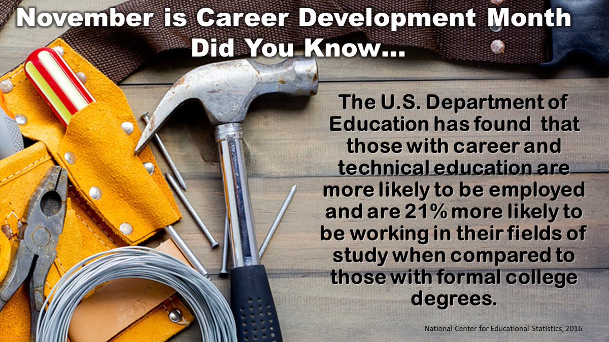 CarteretCTESPC's tweet photo. November is Career Development Month!  Do you know what you want to do?  See your WCHS Career Development Coordinator, Amy McKay for more information.
#careerready #CTETheHotTopic #shinethelight #CTEforNC  @carteretk12 @allisonCTE @WCPatriots https://t.co/yEeimWq5k4