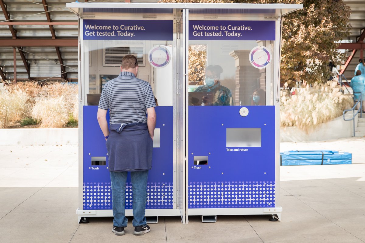GovofCO's tweet photo. We’re launching new free, quick, and easy COVID-19 testing kiosks to help us get more people tested in our communities. The first kiosks will be at @UNC_Colorado &amp; @DENAirport. More will be strategically added based on demand. 

More on the testing kiosks: https://t.co/DVkL1AUoY7 https://t.co/4ykPlrk1y7