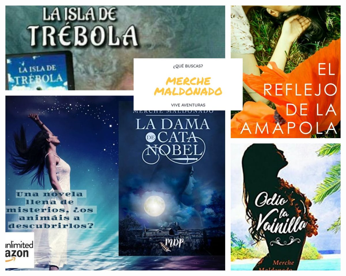 castillo_fierro's tweet image. #RT Merche Maldonado Ruiz, autora @MaldonadoMerche

#libros 📚 para calmar la sed de #aventuras. 

&amp;gt;EL REFLEJO DE LA AMAPOLA 
&amp;gt;LA ISLA DE TRÉBOLA
&amp;gt;ODIO LA VAINILLA
&amp;gt;LA DAMA DE CATA NOBEL

amazon.es/Merche-Maldona…

besosdepapel.com/producto/la-da…

#LeerEsUnRefugio