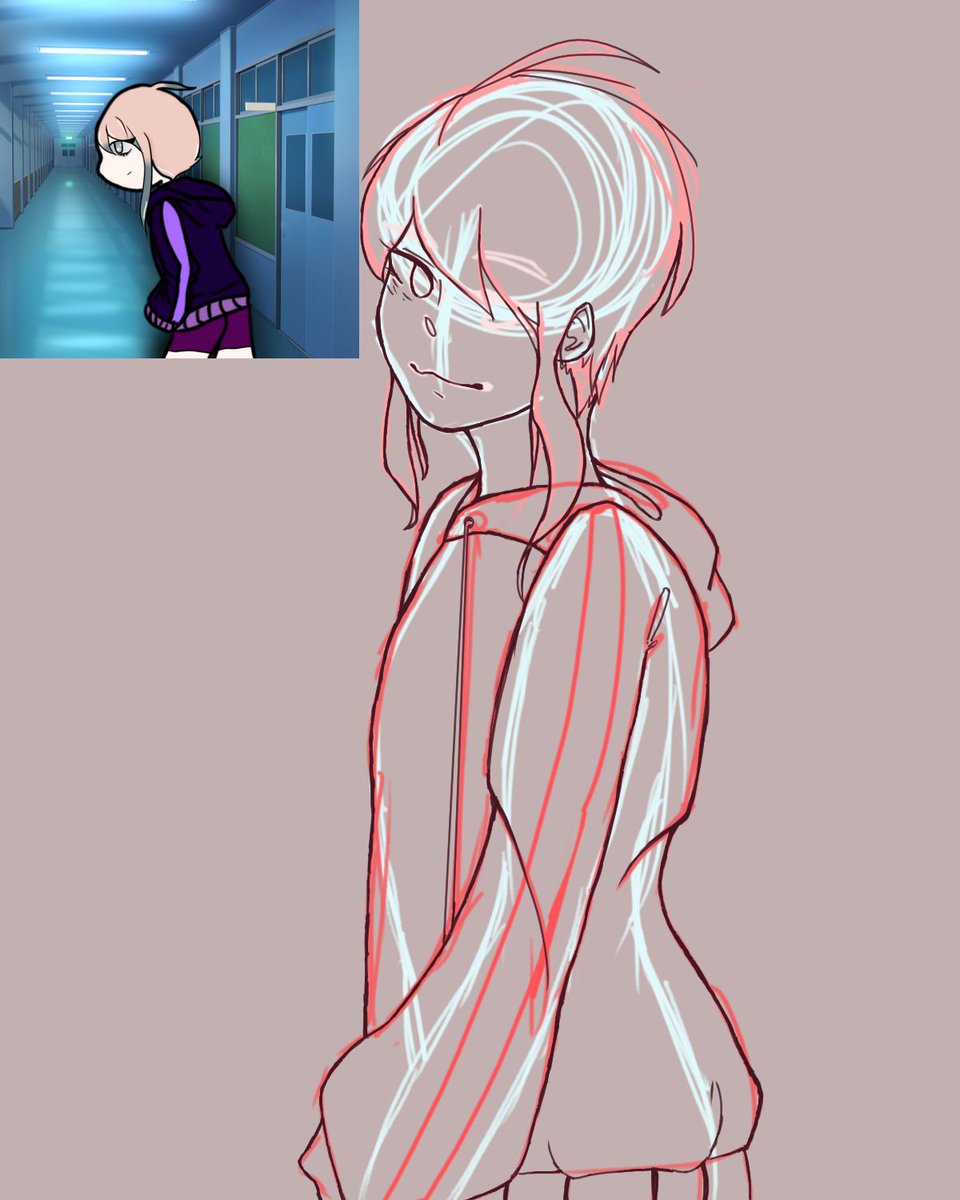 anouke20's tweet image. a wip of a gift im doing for a person i don&apos;t want to do the second eye and my program keeps shutting down so i had to redo the lineart to get back to this point ;w; #digitalart #wip #digitalartproblems