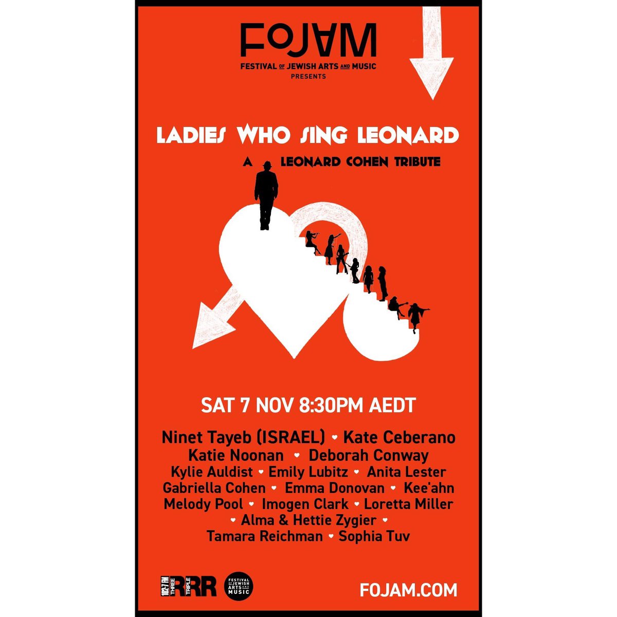Imogen_Clark's tweet photo. Tonight, on the anniversary of #LeonardCohen’s death, these glorious women & I will be paying tribute to the master in an online concert by @MelbourneFojam! Dress in white, light some candles & share your selfie using the hashtag #RagsOfLight! https://t.co/MjlHqQL4zf ❤️ https://t.co/vXbWU1BTJP