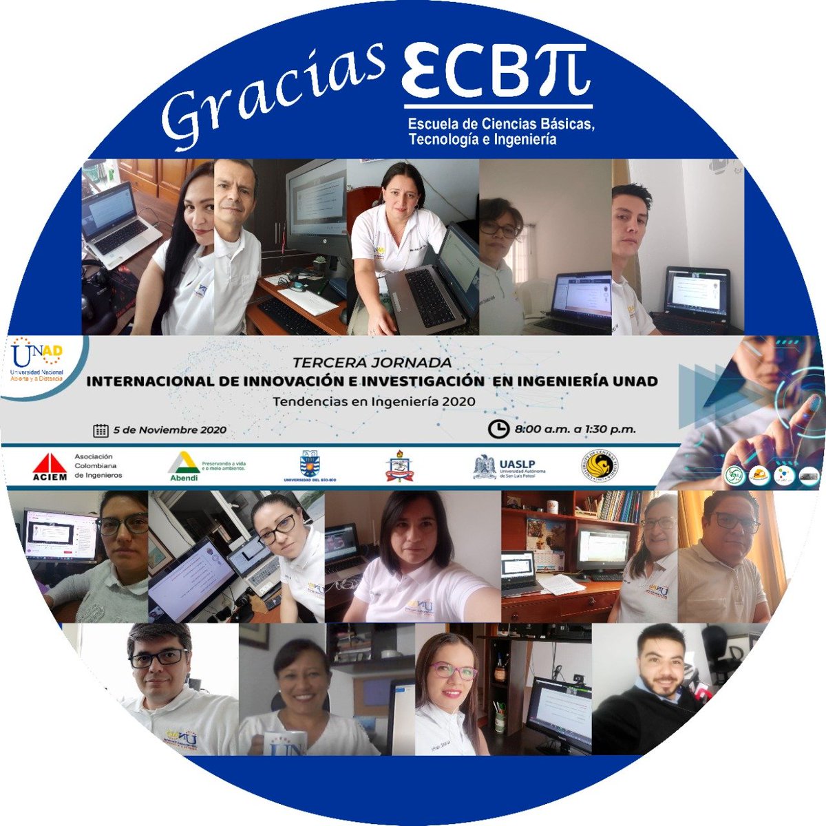 Yadycamo's tweet photo. EXCELENTE EQUIPO ECBTI ZCBOY CEAD DUITAMA. MAS UNAD MAS PAIS. GRACIAS A TODOS ASISTENTES. MAS UNAD MAS PAIS.https://t.co/Lzmodw86vR @ccastano, @AngelaMariaGon9,@cienciasunad,@UNAD_ZCBOY,
@YCayachoa https://t.co/agkoKiyCbO