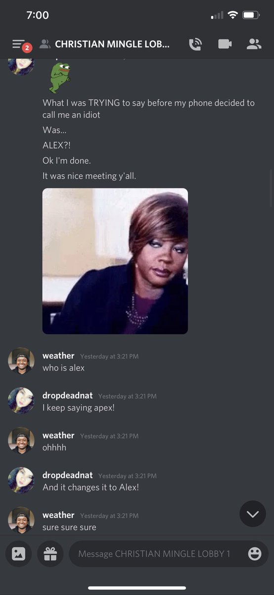 _dropdeadnat_'s tweet photo. Who tf is Alex! ๐๐ @putontheweather #Autocorrecthatesme https://t.co/Dzl9dFnTpf