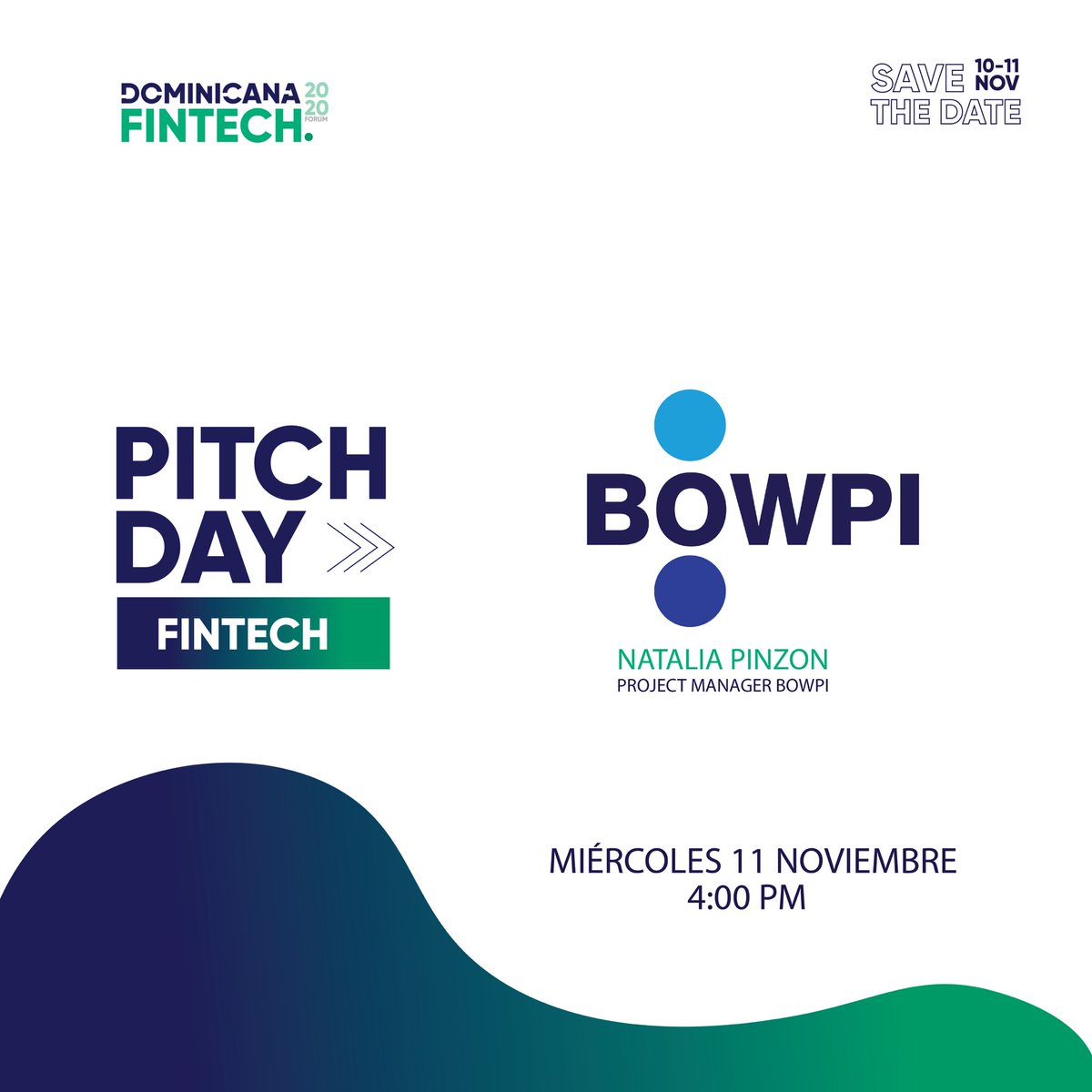 AdofintechO's tweet photo. Conoce más de BOWPI, una plataforma Lending as a Service (LaaS)* que ofrece la  digitalización del proceso del otorgamiento de crédito.

Puedes inscribirte en su pitch en el siguiente link: https://t.co/yDZLPo5XAD

#DFF2020 #DominicanaFintechForum2020 #Adofintech https://t.co/DQ3Dljrbxa