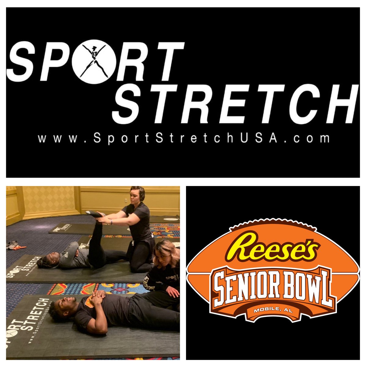 SportsMassageNY's tweet photo. I love having events to look forward to!  Can’t wait for the 2021 Reese’s @seniorbowl.  The SportStretch® Recovery Suite is going to be 🔥🔥🔥 https://t.co/hh1hb2qm0y
