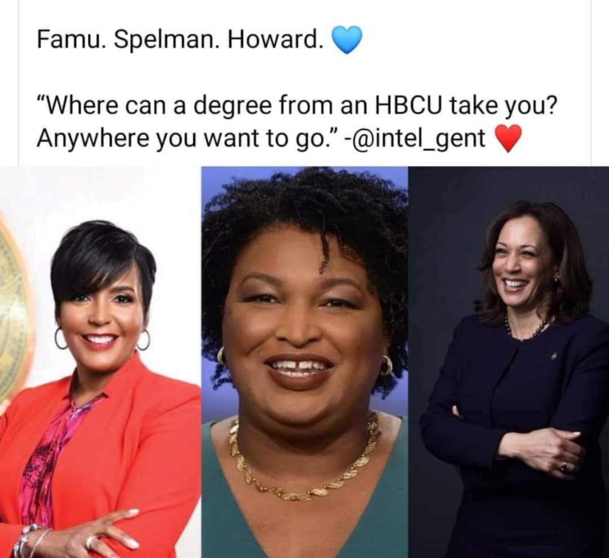 Where can a degree from an #HBCU take you? Anywhere...
#BlackWomanMagic #BlackWomenLead