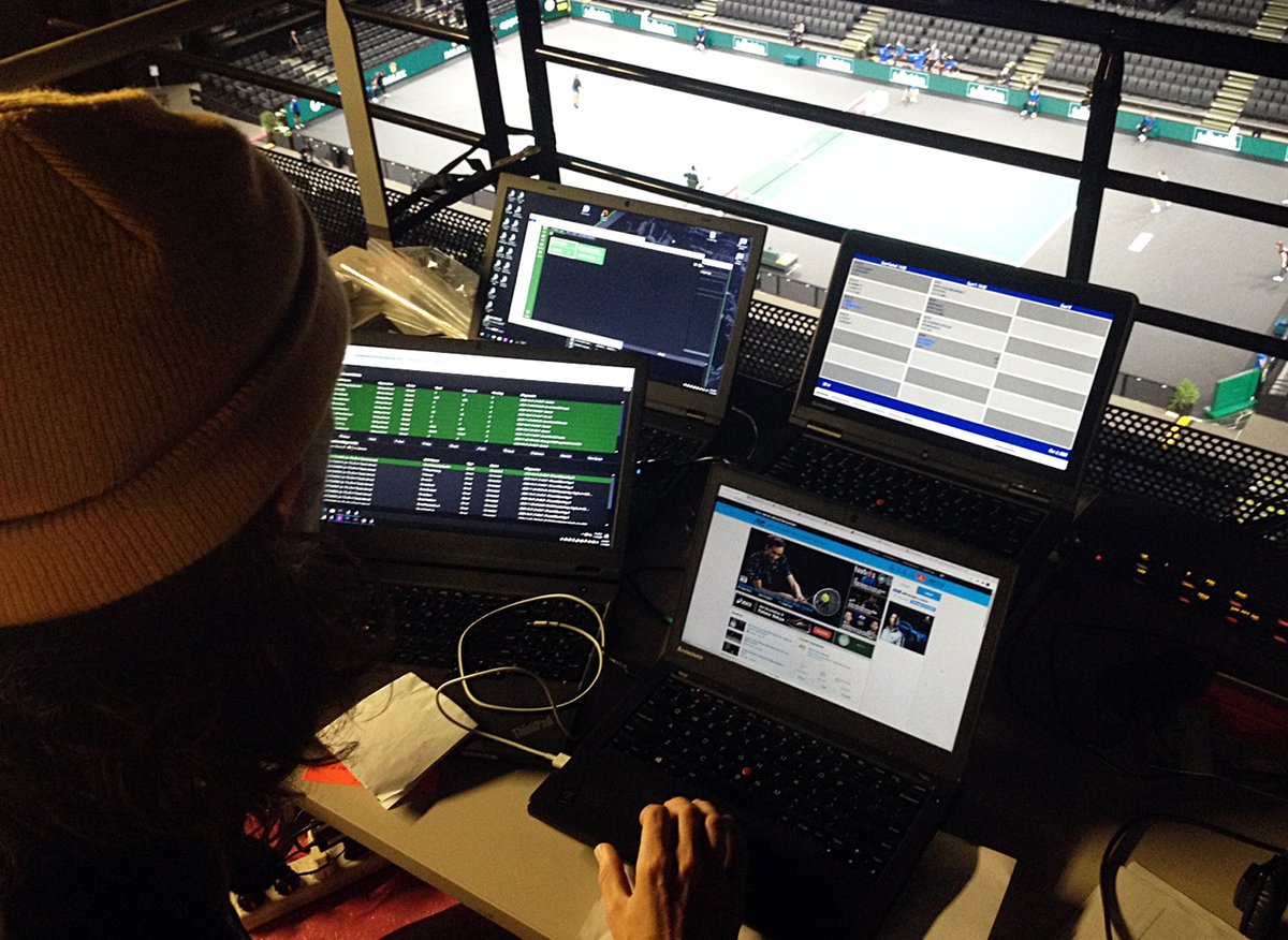 SMTlive's tweet photo. We're honored to be chosen as the scoring and #sportstechnology provider for the #RolexParisMasters!
#BehindTheScenes #TennisStats #ServeSpeed #ServeClock #SMTChangingtheGame https://t.co/yhZrjyjRGe