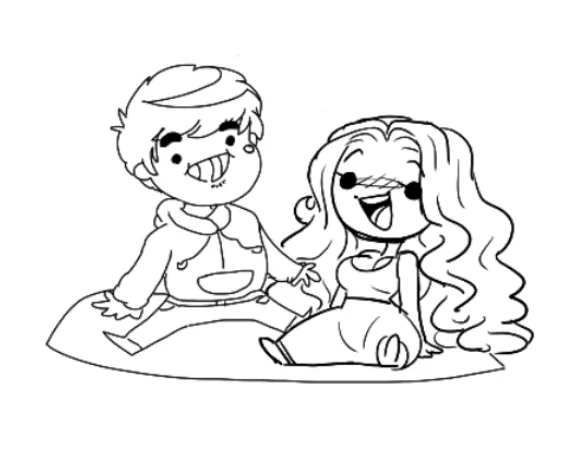 AGGIE DOODLES WITH FRIEN 
