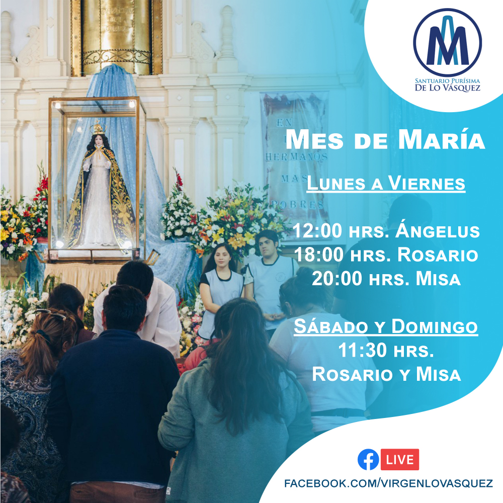 virgenlovasquez's tweet photo. Queridos Amigos!
Queremos invitarlos a que celebremos juntos el Mes de María, desde este domingo 8 de noviembre.
Sigue las transmisiones diarias a través de nuestro facebook. https://t.co/cCwJnNdgcx
Te esperamos!
#mesdemaria #lovasquez #iglesiacatolica #virgenmaria https://t.co/F36oWl4s0a