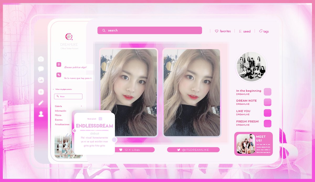 itsdreamlike's tweet photo. ㅤ📝 𓄹 #w.ǝ __ the 𝗗𝗥𝗘𝗔𝗠✰𝓵.ιkē ៸៸ g𝕚rls .ᐟ 𓂃 #ENDREAM_DB ➭ @ENDLESS_TWT
Nuestra líder visual, Nai, les agradece mucho la invitación y ya hicimos stream masivo de su icónico debut. ¡Felicidades, lindas! https://t.co/UgYxnCWKBH