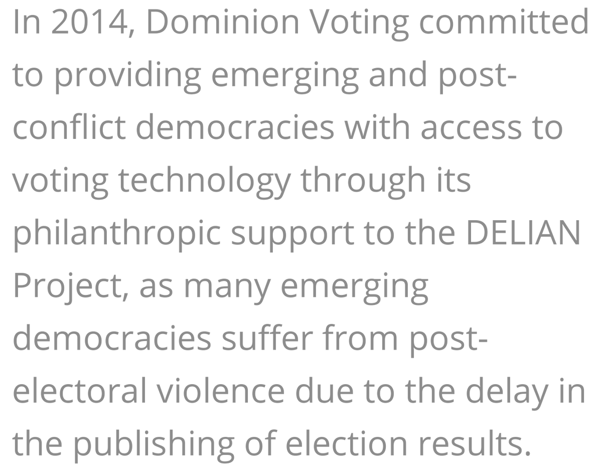 Does Dominion Voting Systems partner with the Clinton Global Initiative?  https://www.clintonfoundation.org/clinton-global-initiative/commitments/delian-project-democracy-through-technology