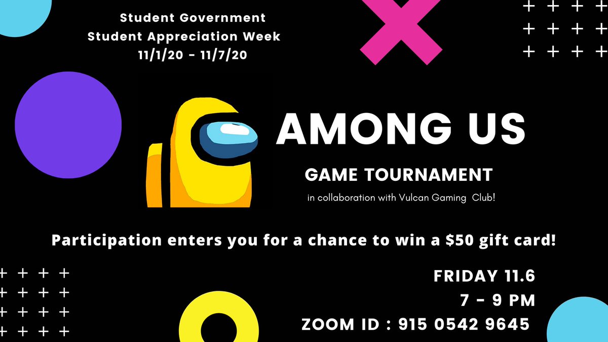 Hop on to our zoom call where we’re playing Among Us! We’re having a blast! 🤪🕹 
Zoom ID : 915 0542 9645