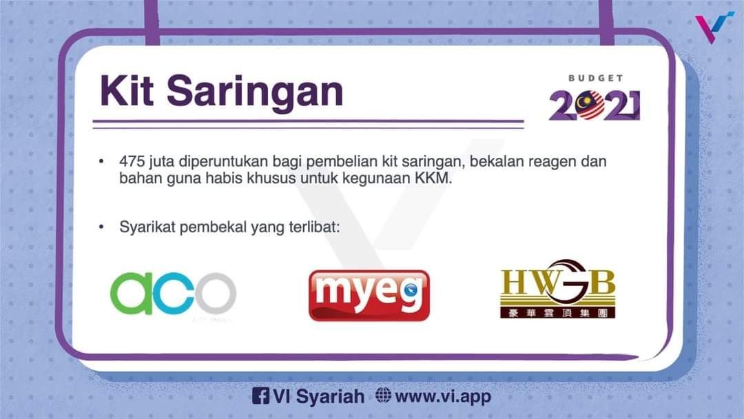 Belanjawan 2021 telah diumumkan.Belanjawan ini akan memberikan impak yang besar kepada syarikat2 yang terlibat kerana melibatkan seluruh rakyat Malaysia.Korang dah tahu kaunter apa yang nak study sempena Belanjawan 2021 ini?Jom sama2 kaji kaunter di bawahFB: VI Syariah