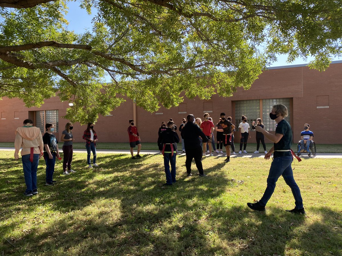 MrsAndrajack's tweet photo. PAL partners playing flag football with some of our favorite athletes. This is our first Bulldog League Friday and it was a good one! ❤️ https://t.co/OIup66pJA6