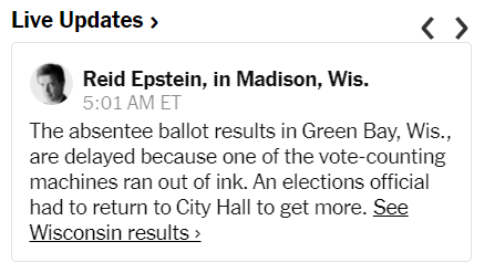 While the Deputy City Clerk was at City Hall all night, election observers tell me that Amaad Rivera was running most of the absentee ballot processing on election night, where final GB numbers were not reported until 5am on Wednesday morning.