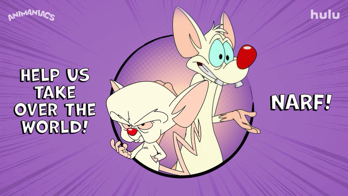 TheAnimaniacs's tweet photo. @nycbored you are now a part of our master plan! Before we share all of our secrets, you must watch all new episodes of #Animaniacs this Friday, 11/20, only on Hulu! https://t.co/WGKTKoepTz