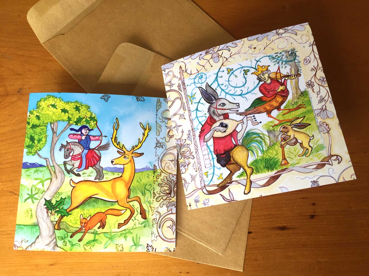 Nicole_Murray's tweet photo. Unique Christmas cards anyone? With medieval musicians? And 10% off with free shipping this weekend? Ok then! #brisstyle https://t.co/93sXAnDILk https://t.co/g1FlGlQlrt