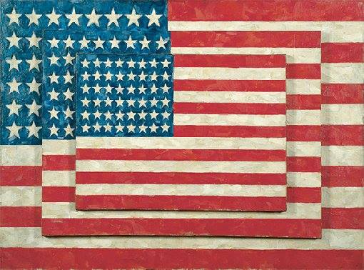 Jasper Johns. Three Flags. 1958