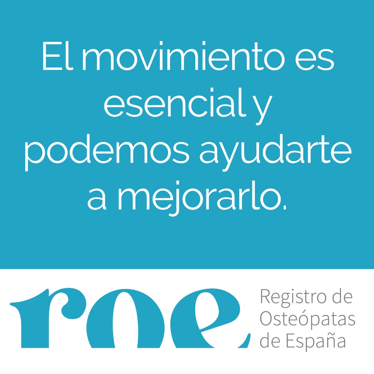 Hoy estrenamos imagen y logo porque renovarse también es #esencial. 
#somosroe #somosmroe #osteópatas #osteopatía #osteopathy #healthcare #sanitarios #podemosayudarte #move #care #pacientes