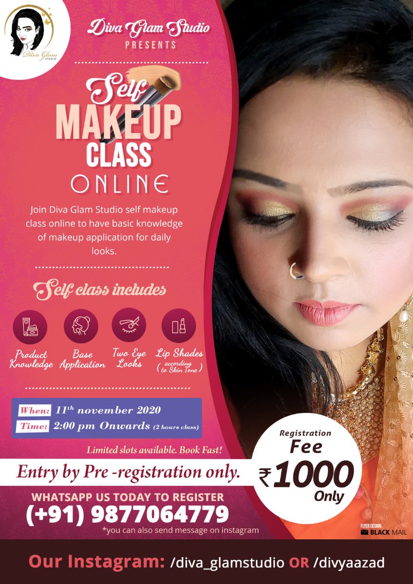 amnss90's tweet image. Register now to learn makeup skills @divyaazad2