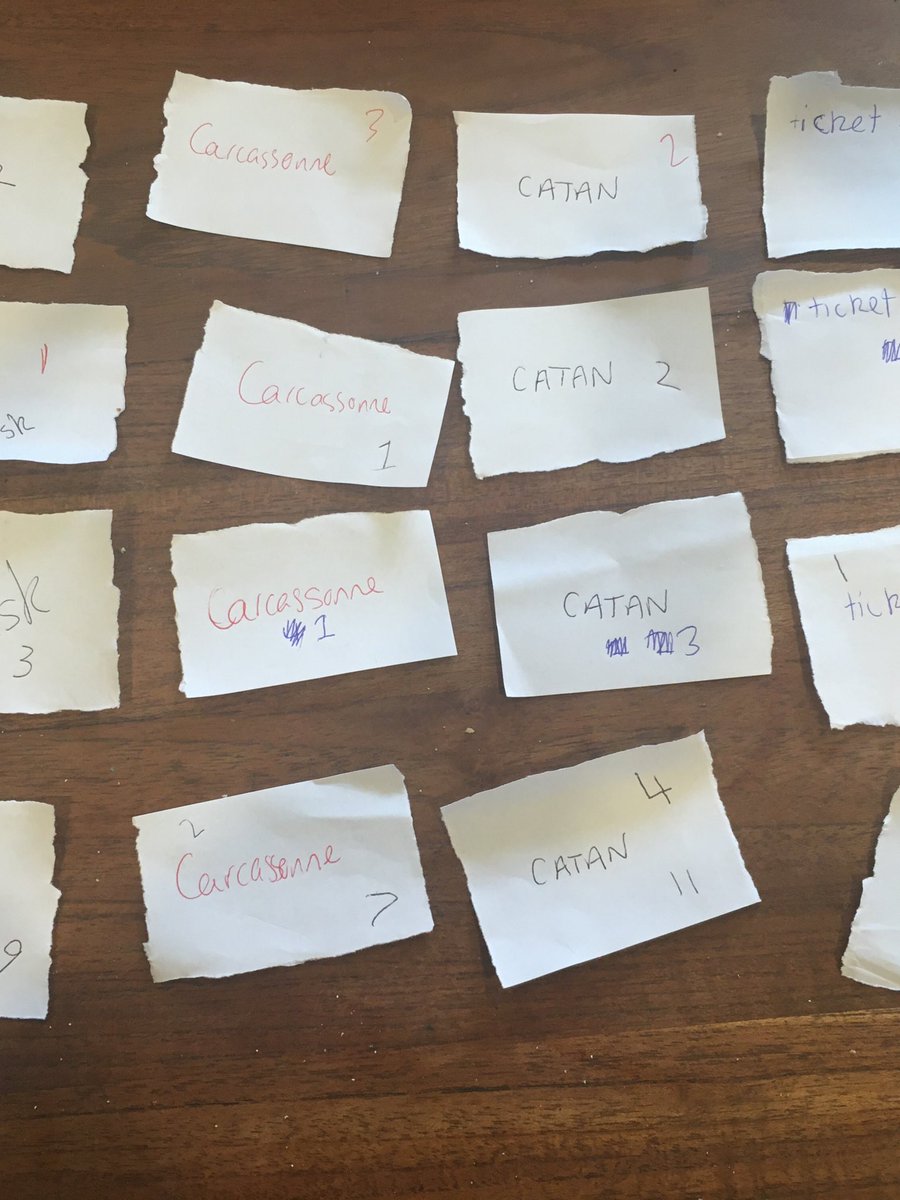 Tonight’s fair and democratic approach to deciding what board game to play. Ticket to Ride is clear winner. No recount requested. Small tanty from a sore loser who wanted to play Risk. Bit concerned about her tendencies to world domination 😂