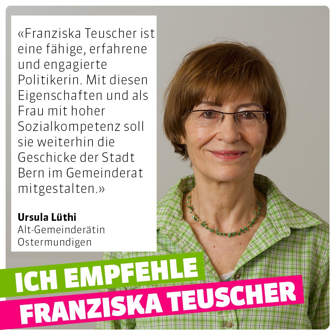 fteuscher's tweet photo. Den Blick über den eigenen Garten wagen - das machte Ursula Lüthy während ihrer Zeit als Gemeinderätin in Ostermundigen.
Es ist toll, dass Ursula mich auch dieses Mal bei meiner Wiederwahl in den Gemeinderat unterstützt. Vielen herzlichen Dank!
#teamteuscher #teuscherbewegt https://t.co/nJjD6blFsV