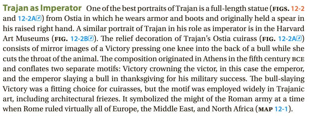 Trajan’s portraits were often dominated by the motif of victory. His busts similarly emphasize Trajan as a successful military leader. Generally, we must consider the emphasis that Romans placed on military success and war when trying to understand the incentives Sulla had. [9]