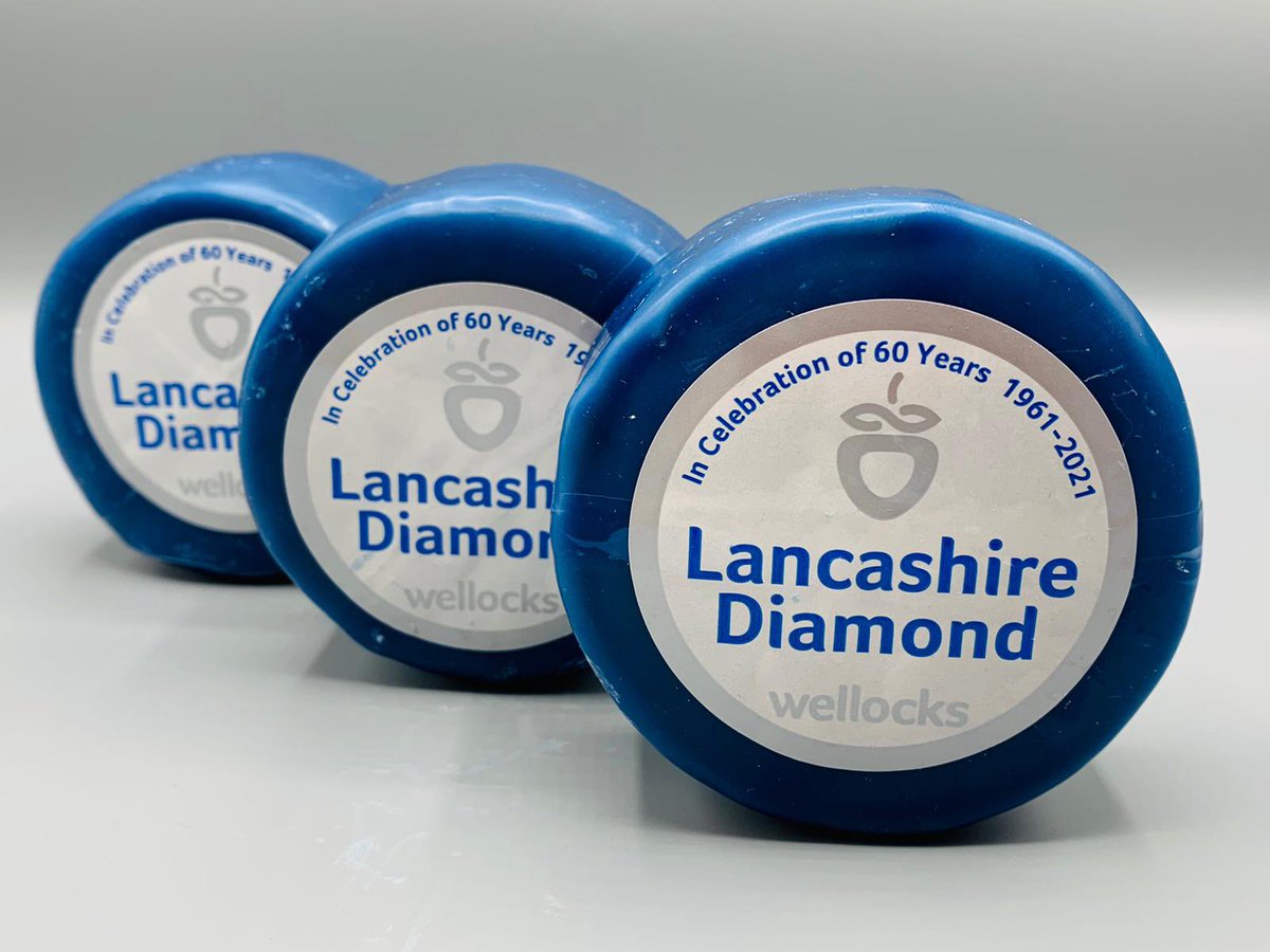 wellocksfood's tweet photo. We are pleased to announce our very own cheese Lancashire Diamond in celebration of 60 years Wellocks. https://t.co/OKJxlzOyEW