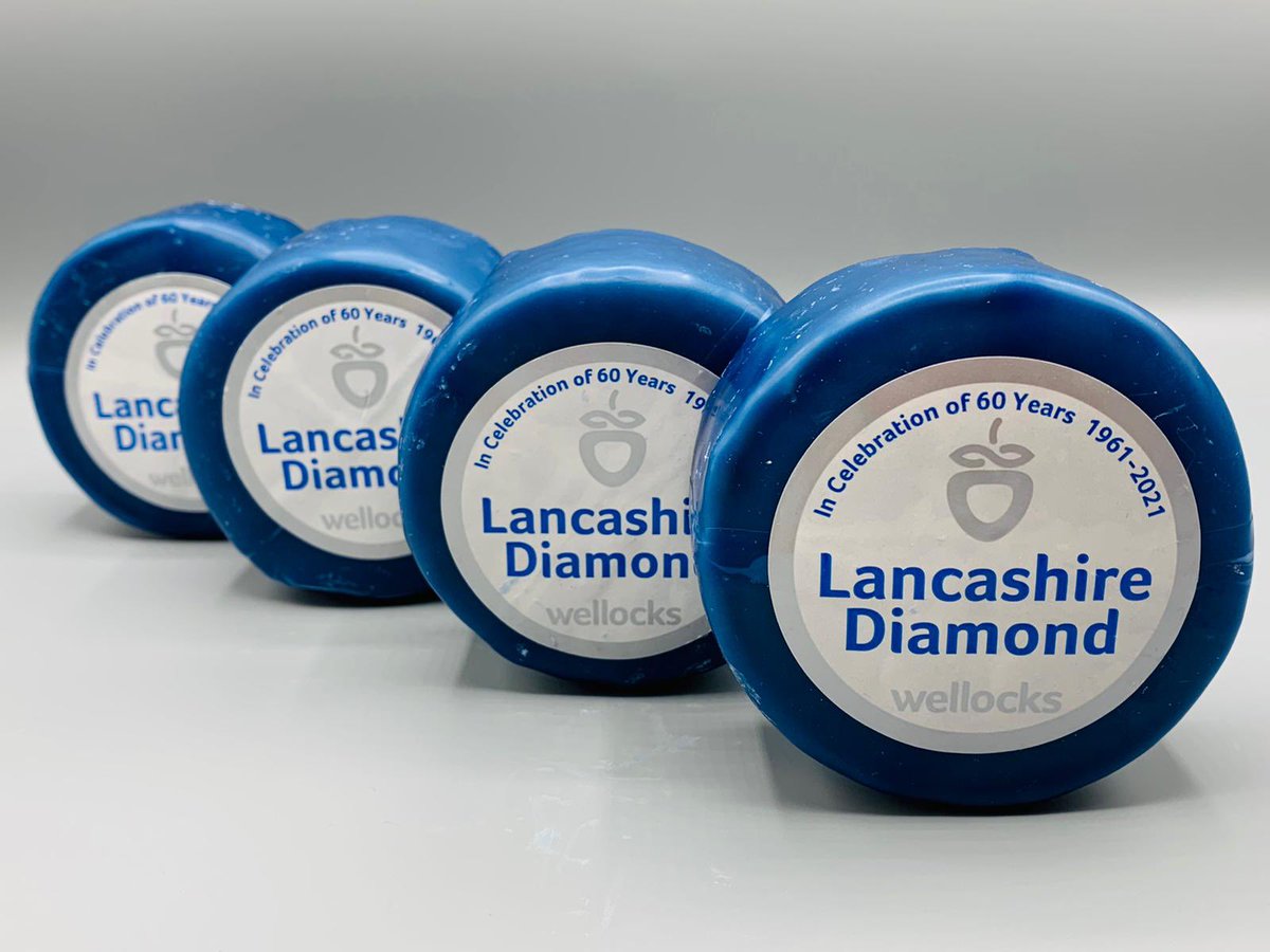 wellocksfood's tweet photo. We are pleased to announce our very own cheese Lancashire Diamond in celebration of 60 years Wellocks. https://t.co/OKJxlzOyEW