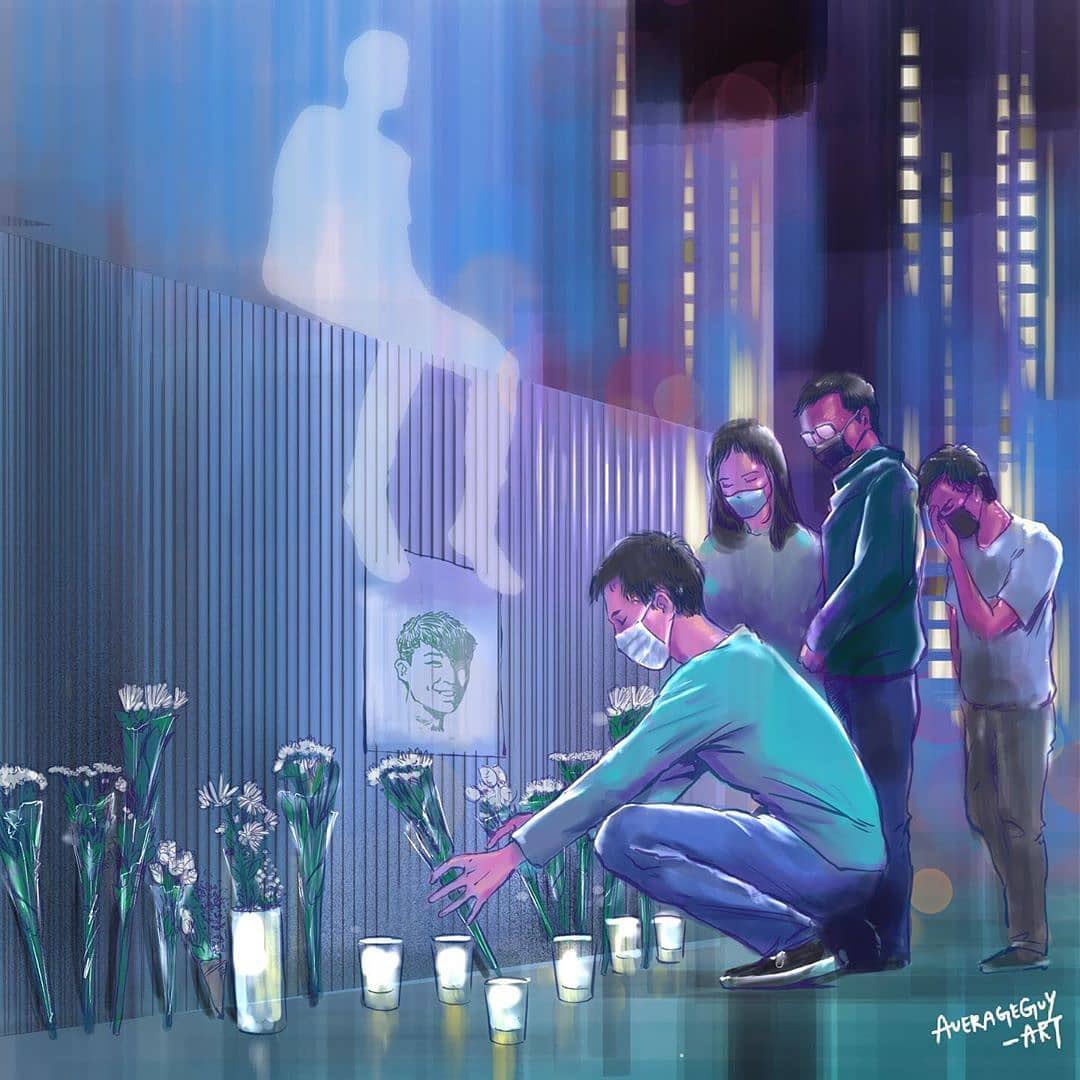 HelpSoshk's tweet photo. 我，梓想快樂
Credit: IG @averageguy_art 
#毋忘手足 #周梓樂 #周同學 #沉冤待雪 #真相未明 https://t.co/h66yPuNKlN
