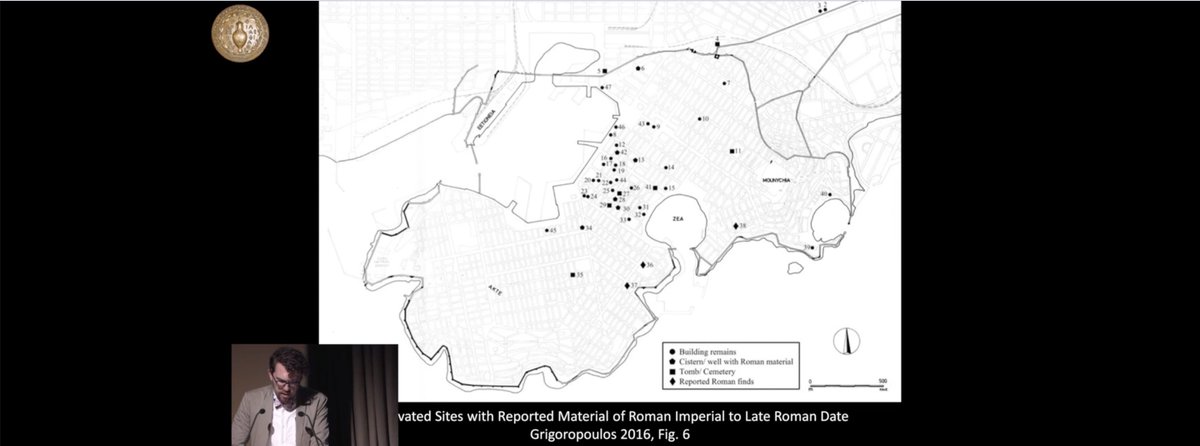 There is also evidence that Athens was already declining. Archaeologists typically view dramatic shifts in pottery style as evidence of death, of both people and the pottery industry. However, Rogers contends this may reflect Athens adapting to Roman geo-political control. [17]