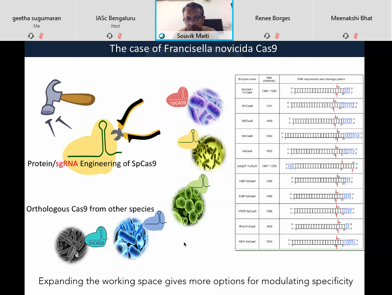 IAScBng's tweet photo. Souvik Maiti, CSIR-IGIB, discuss the new diagnostic platform developed by his group for #genetic disorders like sickle cell #anemia. FELUDASCDscd - FnCas9 editor linked uniform detection assay
Watch: https://t.co/FFnSzQBRME
#86AM @IndiaDST #COVIDー19 @IGIBSocial https://t.co/tnnXTBrGP5