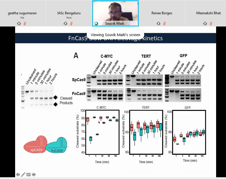 IAScBng's tweet photo. Souvik Maiti, CSIR-IGIB, discuss the new diagnostic platform developed by his group for #genetic disorders like sickle cell #anemia. FELUDASCDscd - FnCas9 editor linked uniform detection assay
Watch: https://t.co/FFnSzQBRME
#86AM @IndiaDST #COVIDー19 @IGIBSocial https://t.co/tnnXTBrGP5