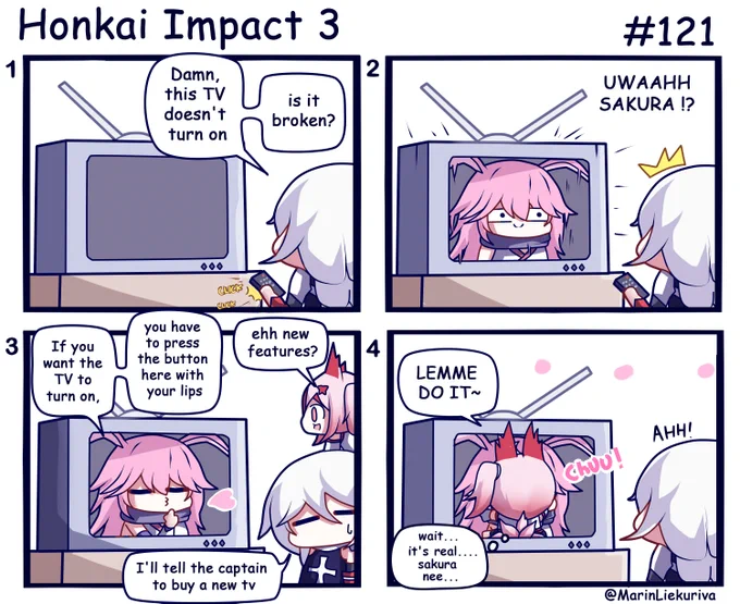 kallen need a new tv

#HonkaiImpact3rd #HonkaiImpact3 