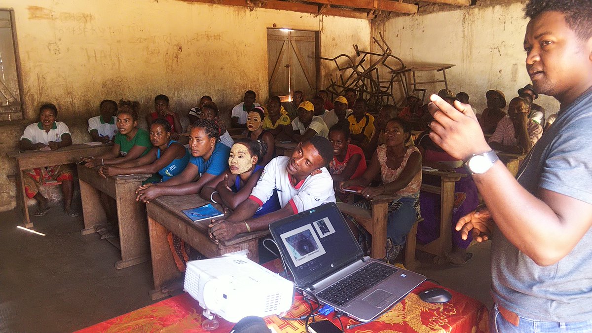 Jayah_Jacket's tweet photo. Training on yams cultivation techniques, awareness on the benefits of practicing this new technique for households as well as on the conservation of yams and their habitats #Kew_Madagascar #Menabe_Region @TeamKMCC https://t.co/vYfxTEWKac