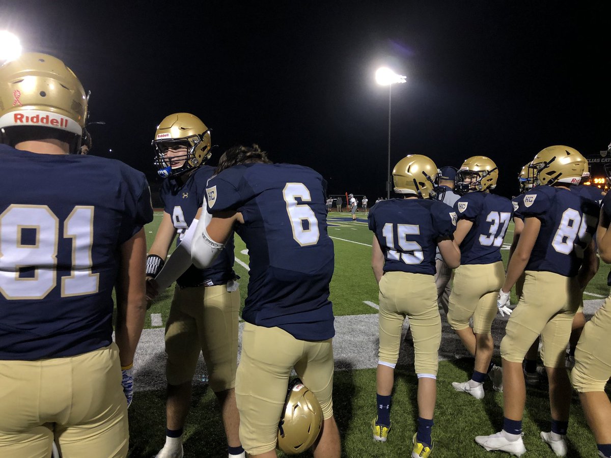 karsentv's tweet photo. Helias Catholic #6 Carson Brauner scores a TOUCHDOWN with a 63 yard run. 
SCORE Helias 47 | Nevada 14 @KOMUnews #FridayNightFever https://t.co/RFcKTrSHQ6