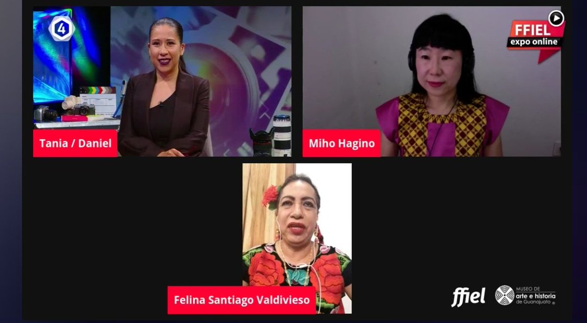 memoriacultgto's tweet photo. 🔴 En vivo ahora por Canal 4.2 ✨ Miho Hagino nos maravilla con su foto documental 💃📸 ¡Conoce a detalle su trabajo en su participación en el #FFIEL! Además entérate quién es su invitada especial 😉
También puedes ver la transmisión en vivo aquí:https://t.co/b6JV5aGbAS https://t.co/WG6E9ZFKsm