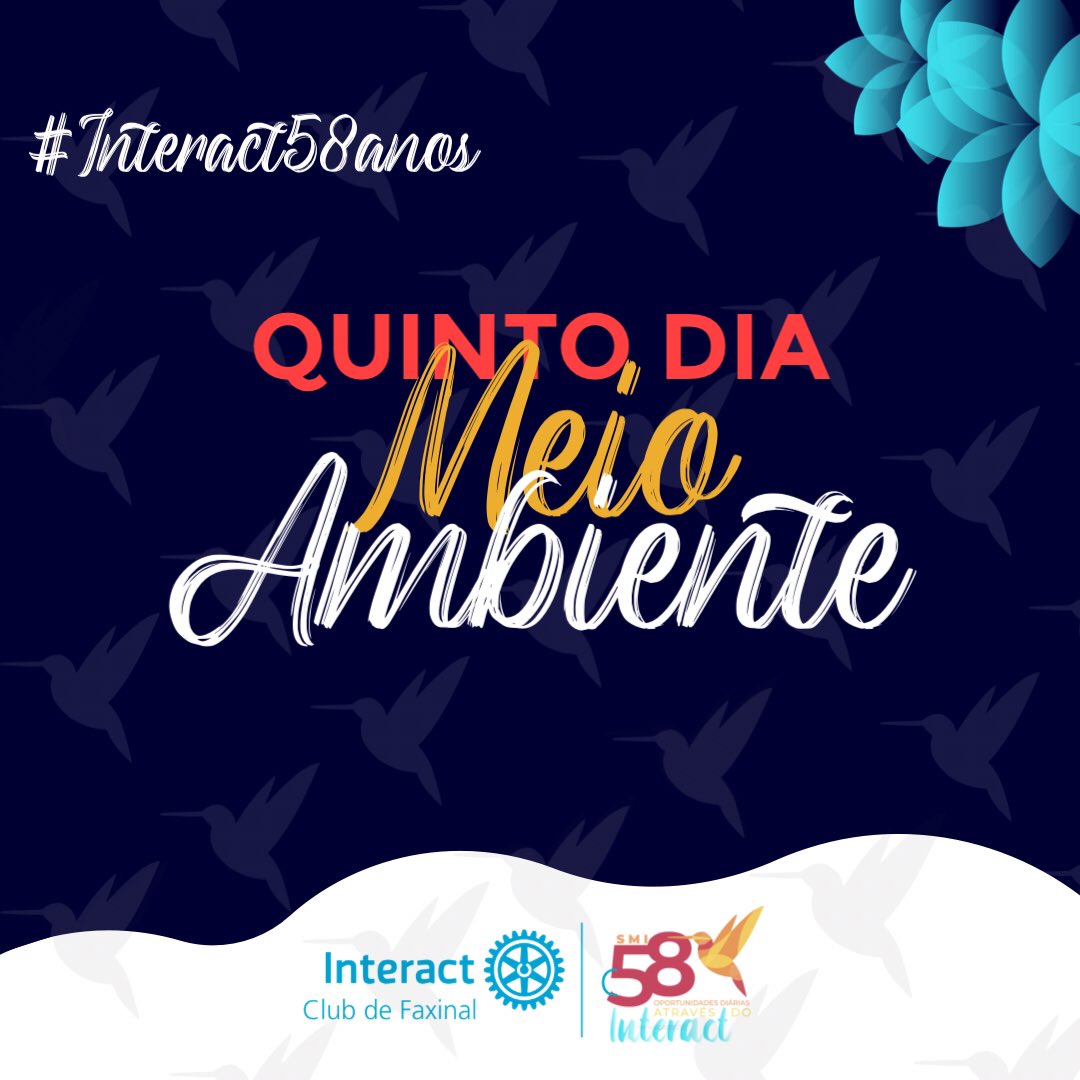 icfaxinal's tweet photo. 5º Dia: Meio Ambiente ♻️ 

#interact58anos #smi2020 #ic4710 #interactfaxinal https://t.co/EBHywZrk3K
