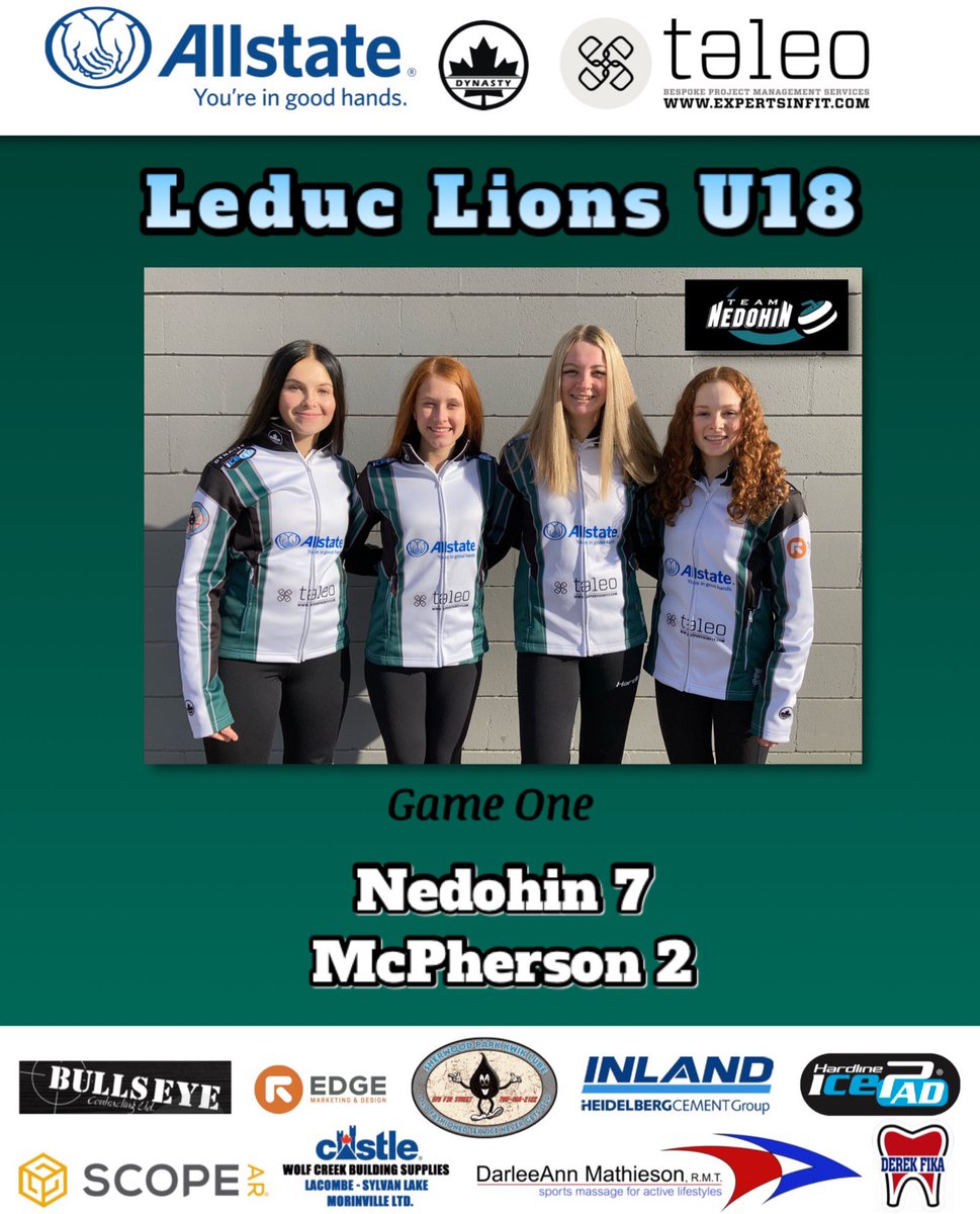 Game one 👊🏽 done <a href="/LeducCurling/">Leduc Curling Club</a>. Thanks <a href="/DeschiffartTeam/">Team DeSchiffart 🇨🇦</a> 👍🏾