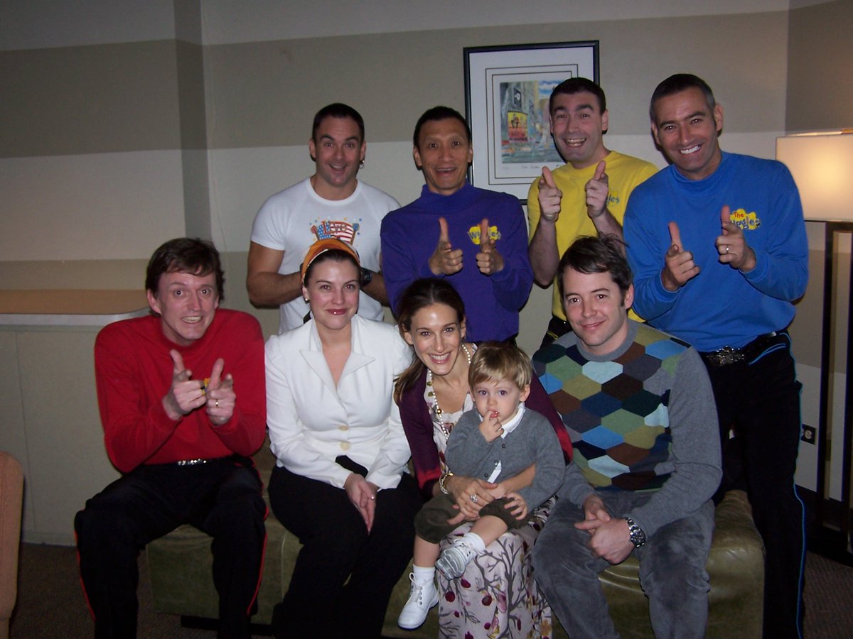 Throwback with The OG Wiggles! Backstage at Madison Square Garden with Sarah Jessica Parker and Mathew Broderick!