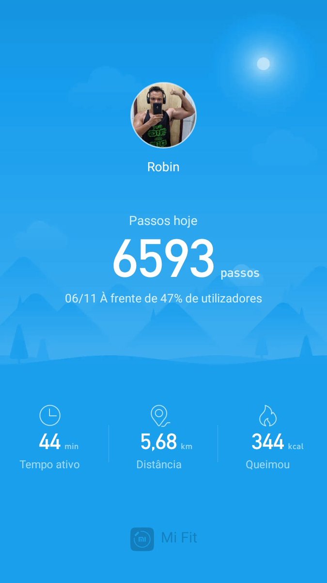 Mi Fit
Meus dados de aptidão física
