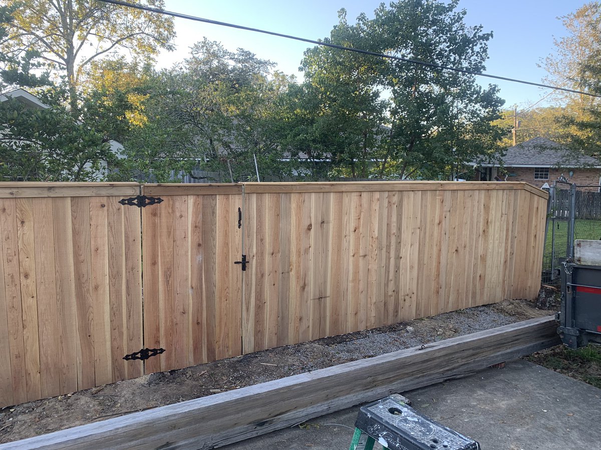 blakedavis___'s tweet photo. Some recent projects stamped by Bayou Boys Fencing LLC! https://t.co/JwbHlt6OV9