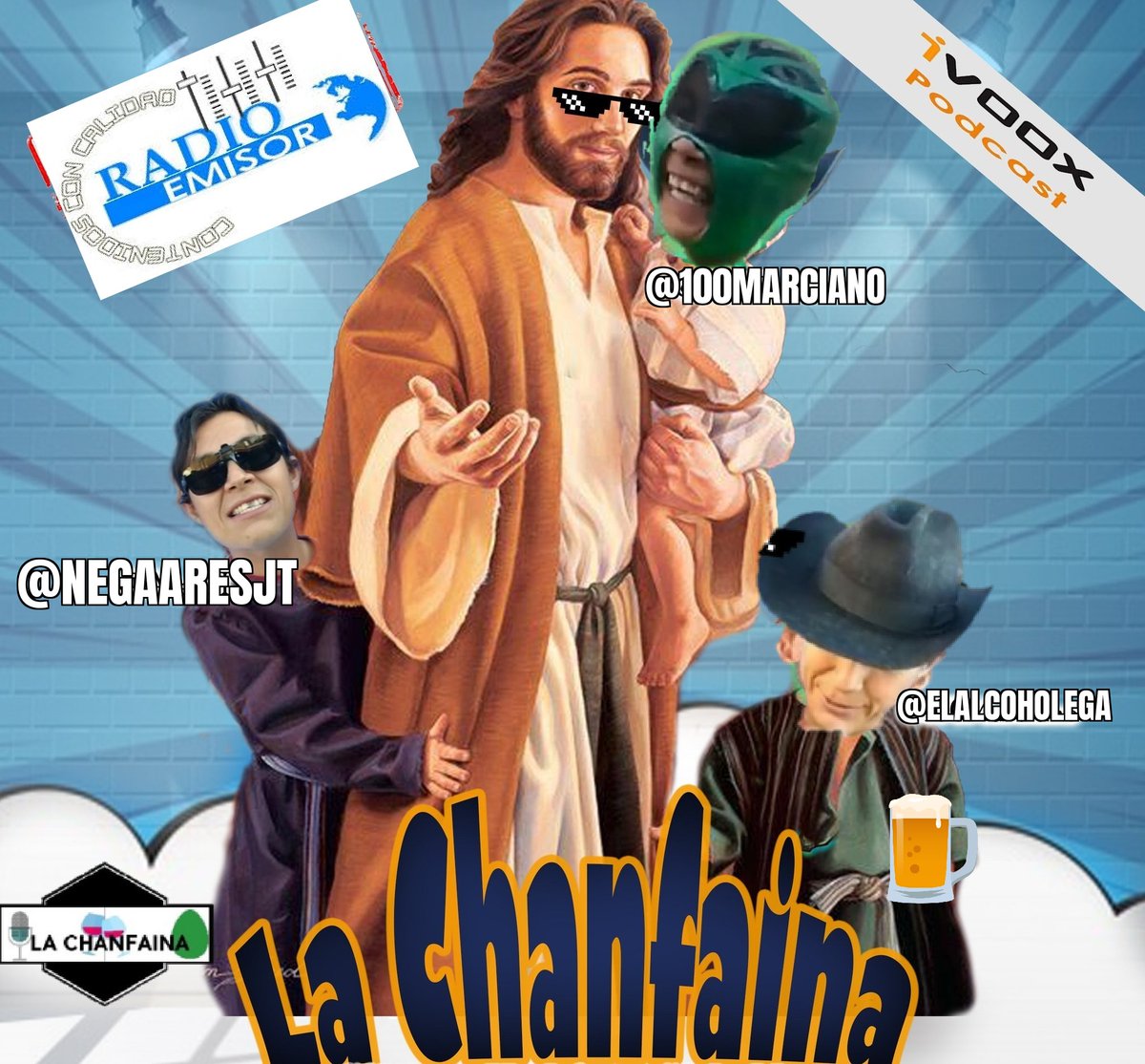 MichiYMas's tweet photo. Es Viernes de #LaChanfaina amigos!!!
El tema de esta noche:
#SiSantoFuera 

Además:
El Tarot con @100Marciano Vidente
La sexo sección : Sexo que tenemos una vez en la vida
Y las Notas Perezxtrañas de @ElAlcoholega 
A través de:
https://t.co/YWwThAtc3P ó
https://t.co/sbJAvrC8ix https://t.co/HYmErXHXlO