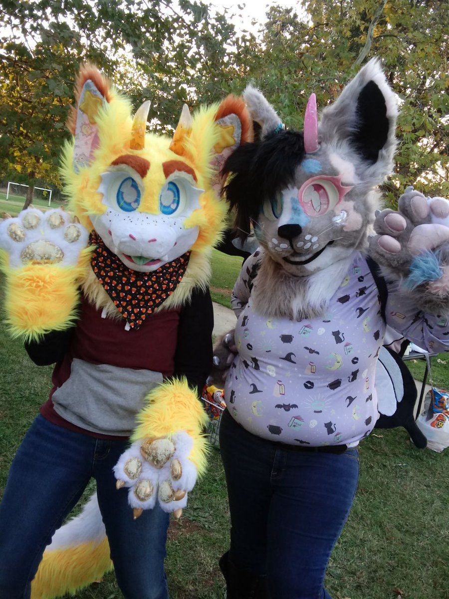 FluffAbyss's tweet photo. Finally got Fable and Elegance together! They are so pretty ♡ #FursuitFriday

Fable belongs to @PrussianGala 

Elegance belongs to me

Both suits made by @kawaiimonofurs 

📷 by @KikiPupper https://t.co/xvSZ8UJZqW