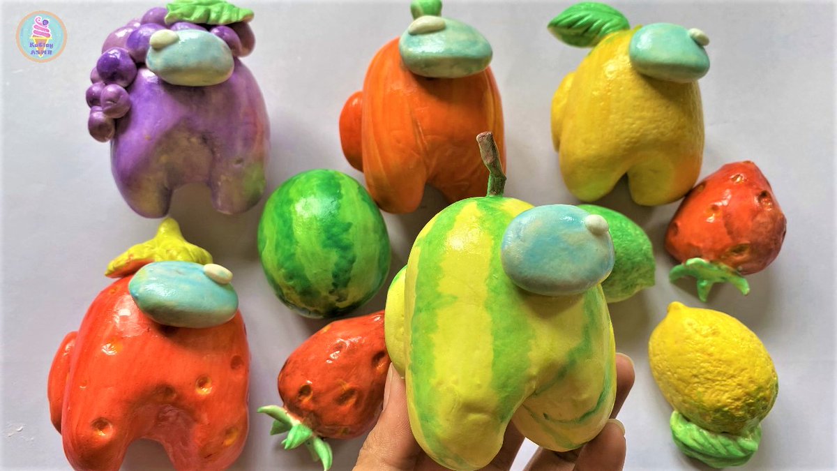 Among Us Clay Cracking 
▶  youtube.com/watch?v=8BBeow…
#slime #Among_us #amongusth #fruits #claycracking #claypopping #plaster