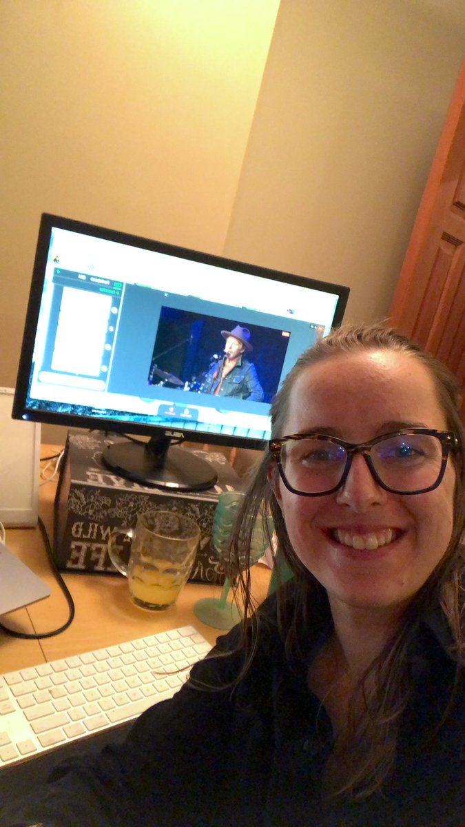 gracedafoe's tweet photo. Gratitude all around today. Crushed some work before sliding, slid 2 PB downtime’s &amp; then got to “go” to our virtual #ConcertForClassroom @ClassroomChamps (also I realized how much I miss live music 😔) https://t.co/nn3adEvjIp