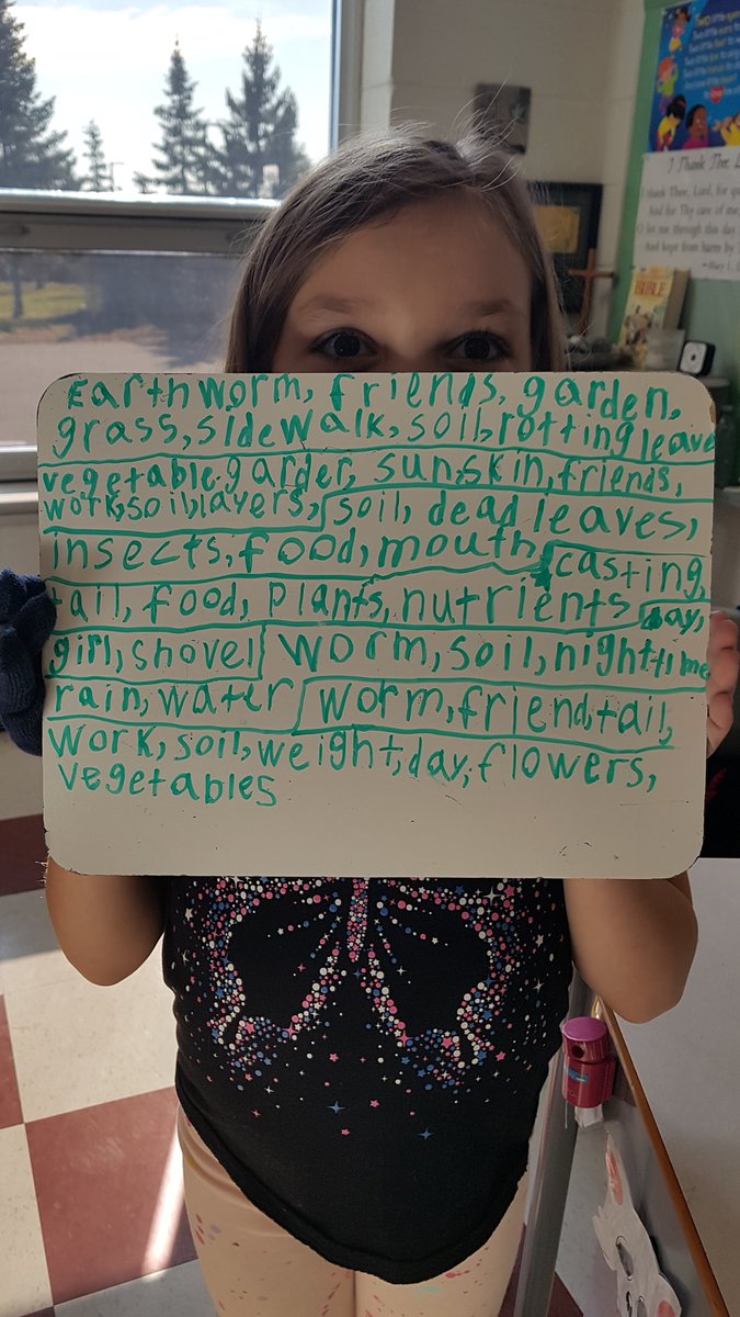 ginghamclass's tweet photo. Going on a noun hunt while learning about wiggly worms and how they help the soil. https://t.co/UjrH1VVlCH