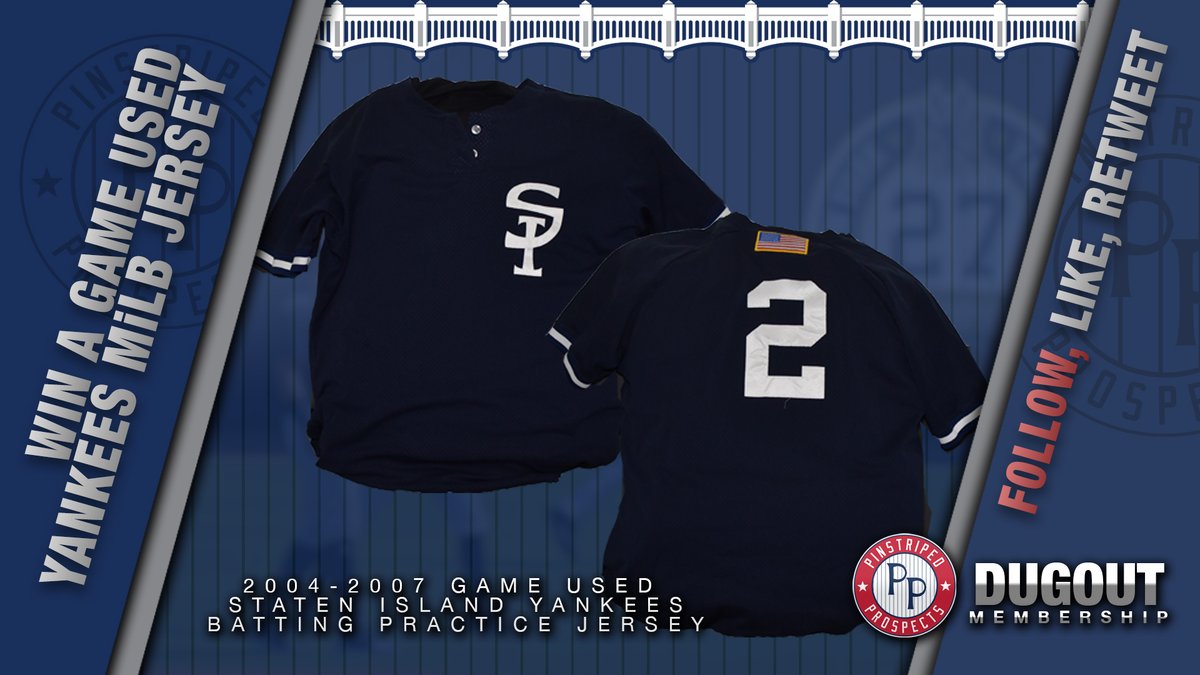 nyytakes's tweet image. Follow us, then like and retweet this tweet and you could win this #GameUsed @SIYanks BP jersey.

No purchase necessary. Winners will be picked on Nov 1. Winners are chosen randomly. 

#NYYforNY #PinstripePride #YankeesTwitter #Yankees #MiLB