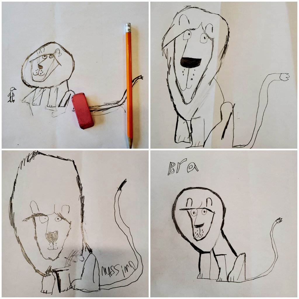 MrsHowards5s's tweet photo. We made lots of great connections with this book this week. Today we followed along as the author/ illustrator taught us how to draw the main character Leonard. I think we have some future illustrators among us! @ddwhdsb @HDSBLiteracy @HaltonDSB @ed_vere #DrawWithEdVere https://t.co/xCwjhQ3ivt