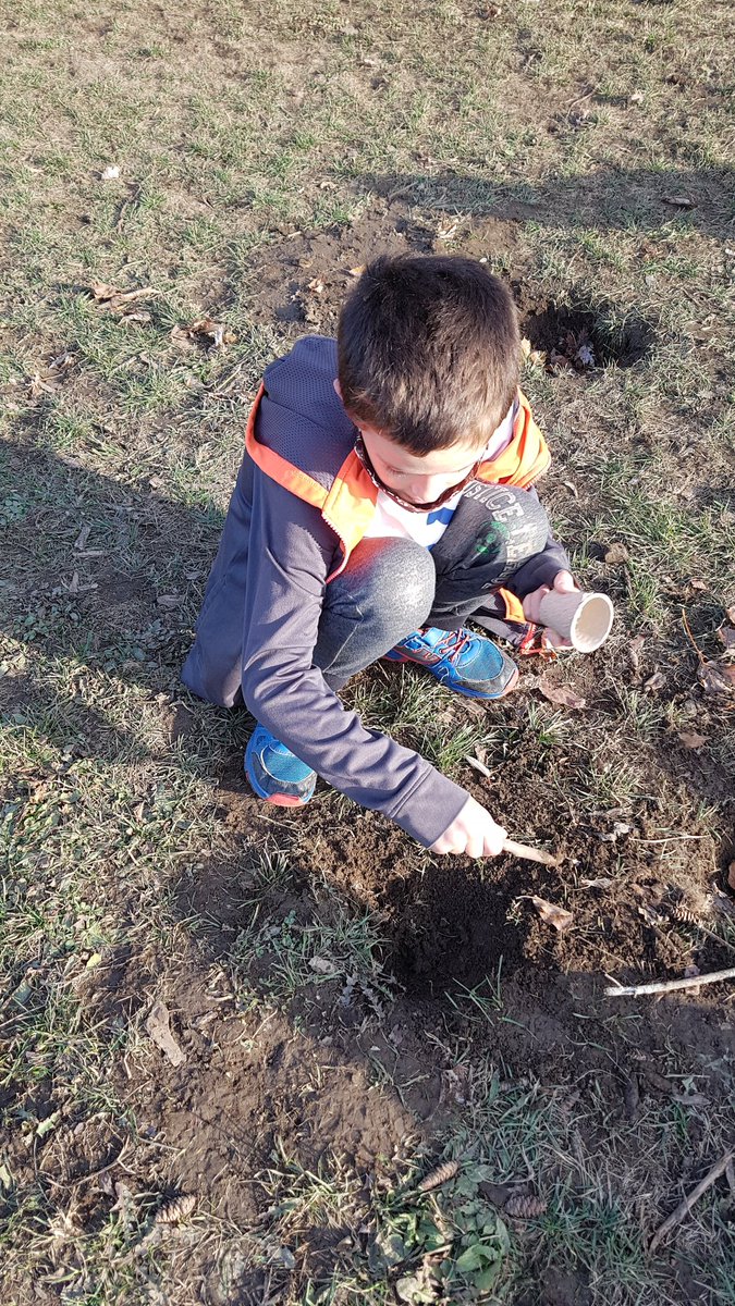 ginghamclass's tweet photo. Hunting for worms to add to our experiment, so we can see what they do to improve the quality of soil. https://t.co/2F3UimdiFQ